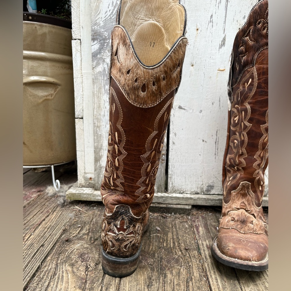 Lacy boots with built in shinguards (barrel racing) - Picture 2 of 2